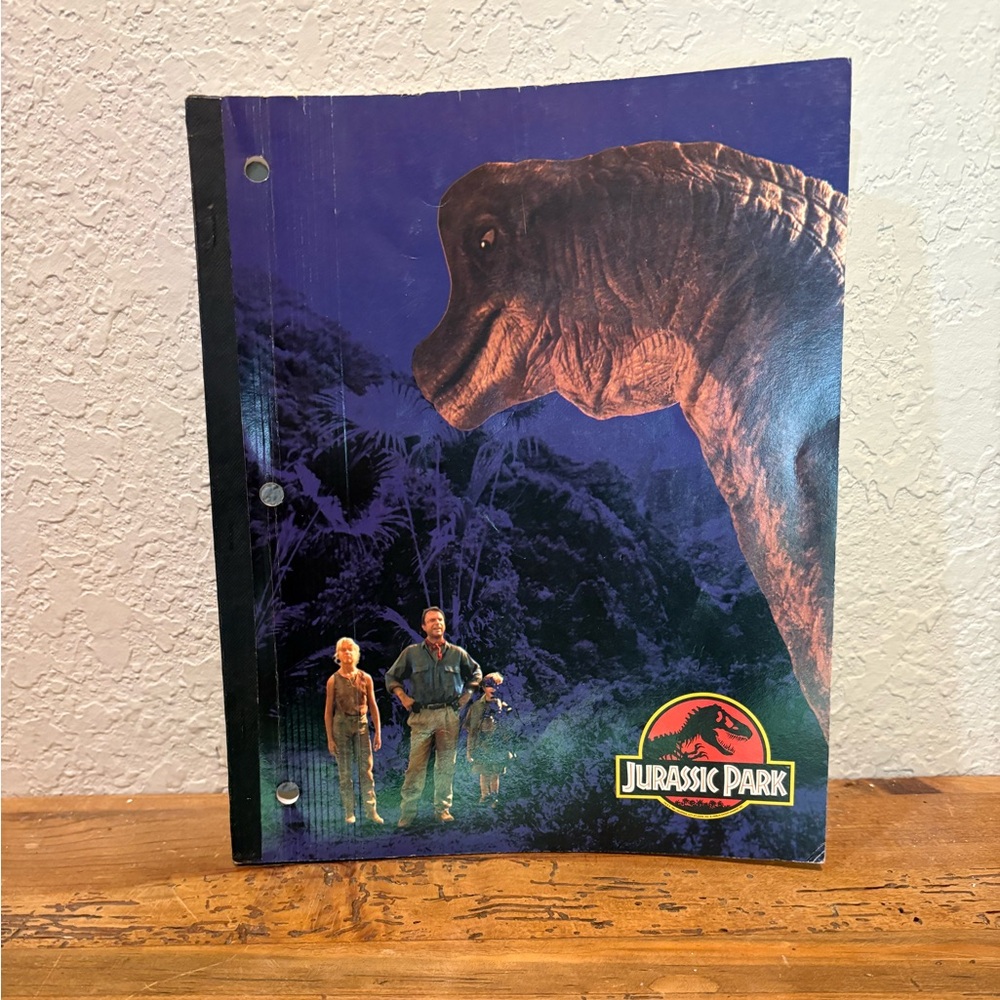 VTG RARE 1992 JURASSIC PARK Trapper Keeper Notebook